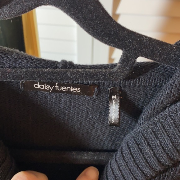 Black Duster Cardigan Sweater - Picture 2 of 8